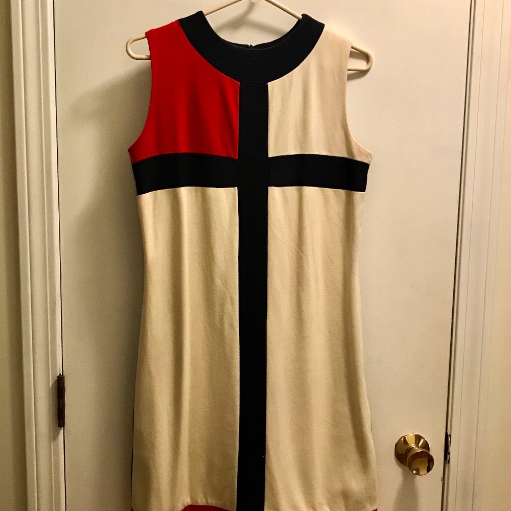 Mondrian/Mod style Sleeveless Dress